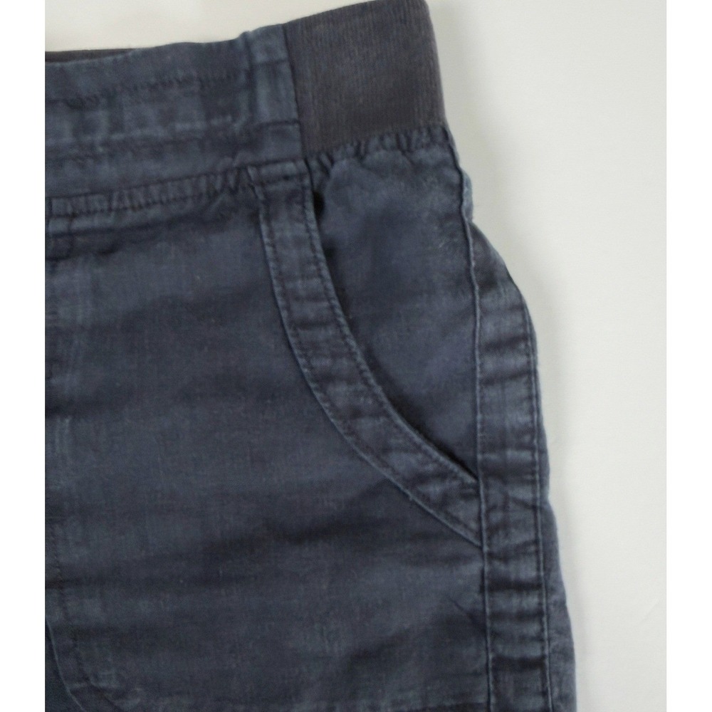 Athleta Linen Shorts Womens Navy Blue Excellent Drawstring Pockets Casual - Picture 3 of 11